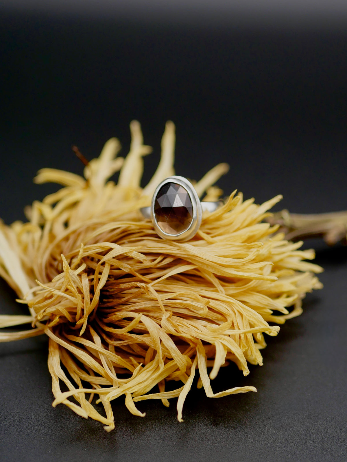 Stone Ring - Multiple Sizes - Smoky Quartz