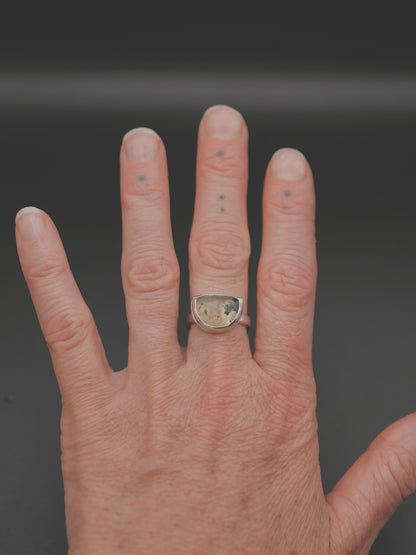 Stone Ring - Size 7 - Moss Agate